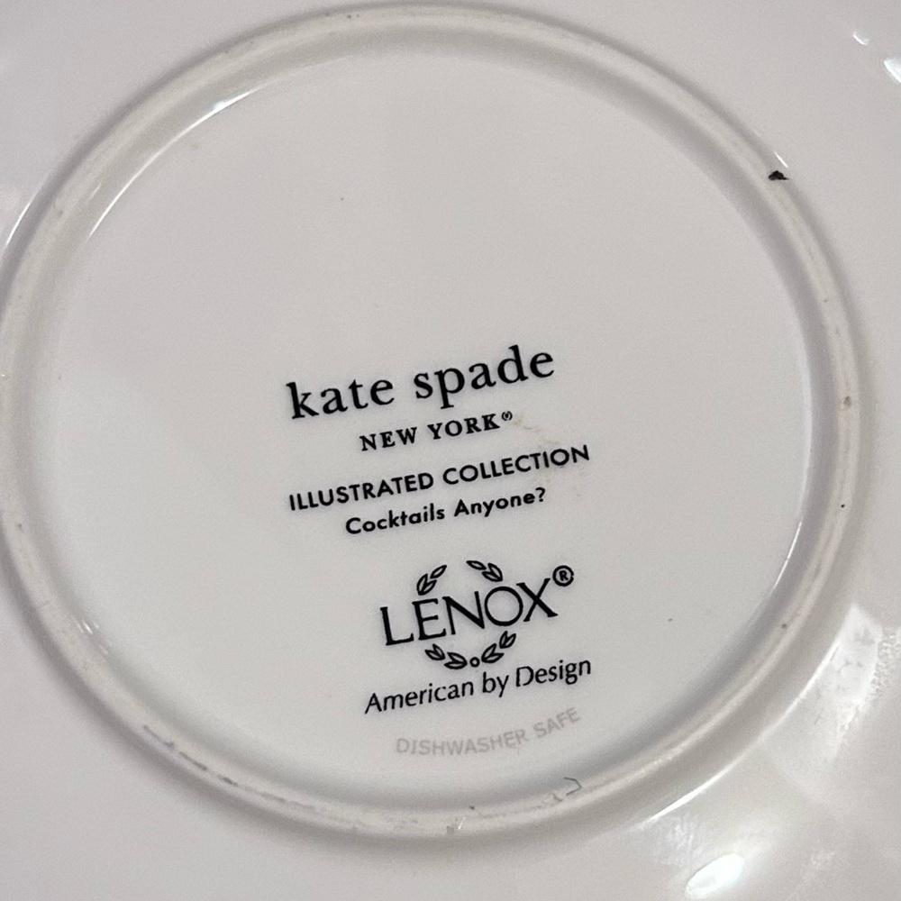 Kate Spade Illustrated Plate by Lenox 6” - Picture 4 of 5